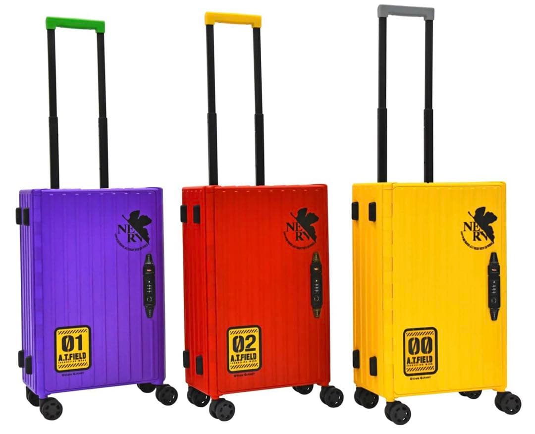 3個セット！エヴァンゲリオンAT.FIELDコラボ　折り畳みキャリーケース
