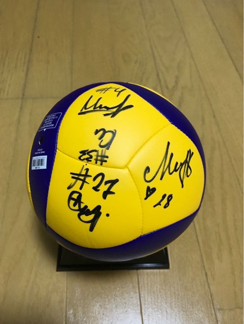 VNL女子バレーボール銅メダル3位ポーランドVSブルガリア直筆サイン入りボール