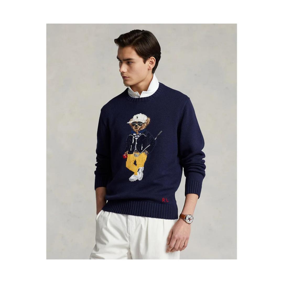 未使用 ポロベアコットンブレンドセーター XS ゴルフ RLX POLO