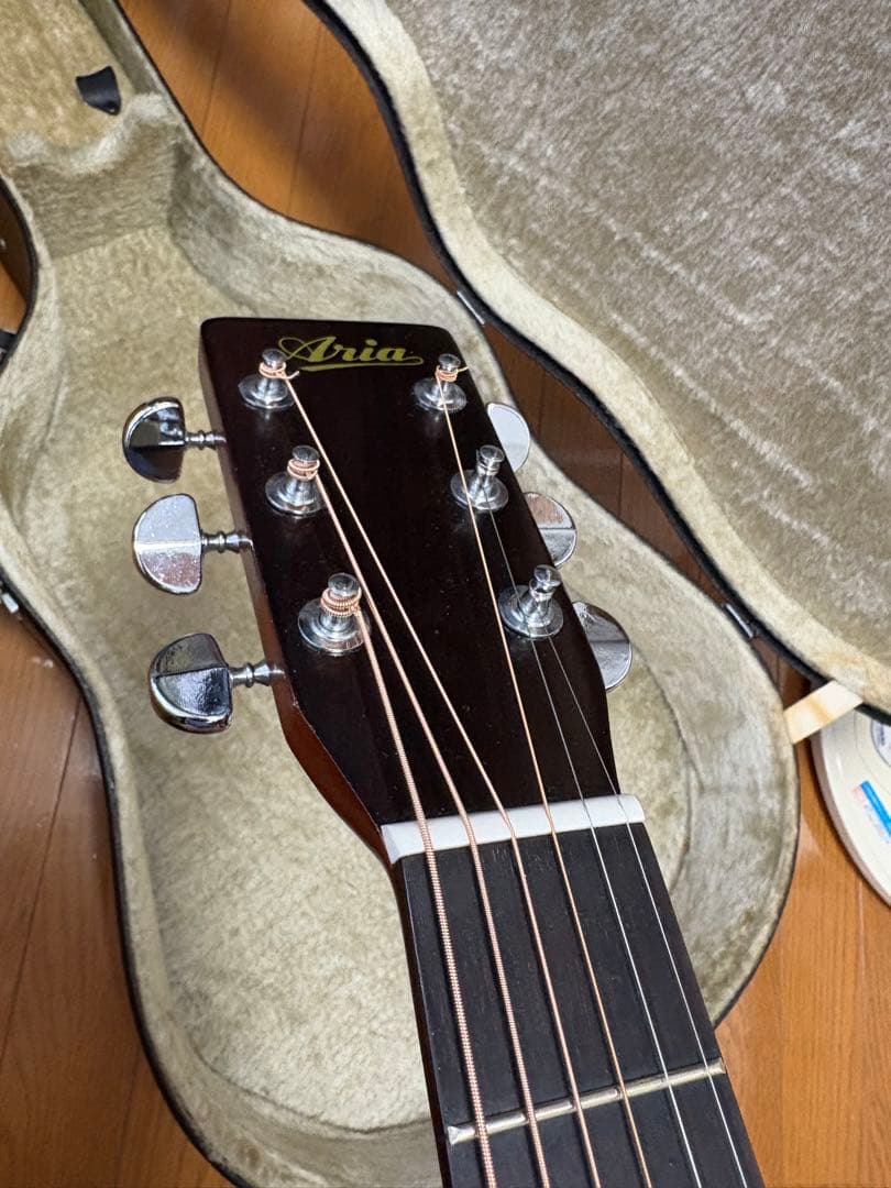 ARIA w15 アコースティックギター　アリア　ギター　ハードケース