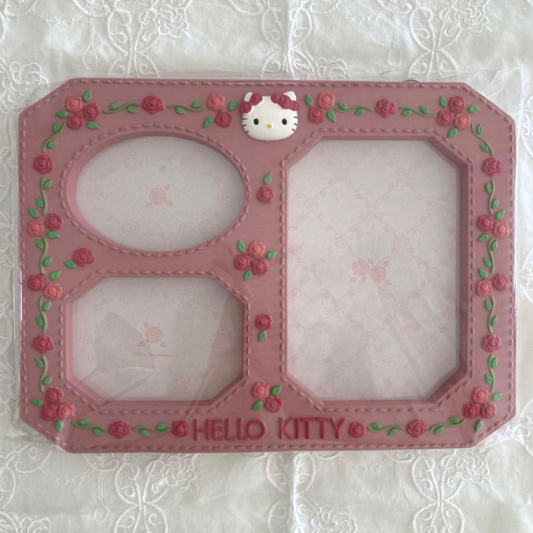 【 新品・未使用 】　希少！　レトロ　ハローキティ　野薔薇　フォトフレーム