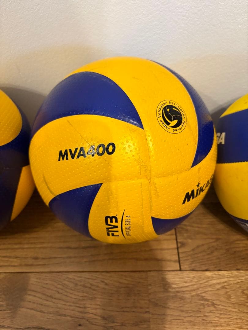 Mikasa V400W バレーボール 4個セット