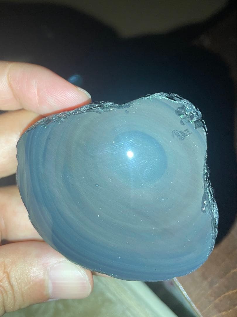 研磨品　十勝石玲瓏　パステルカラー　レインボーオブシディアン