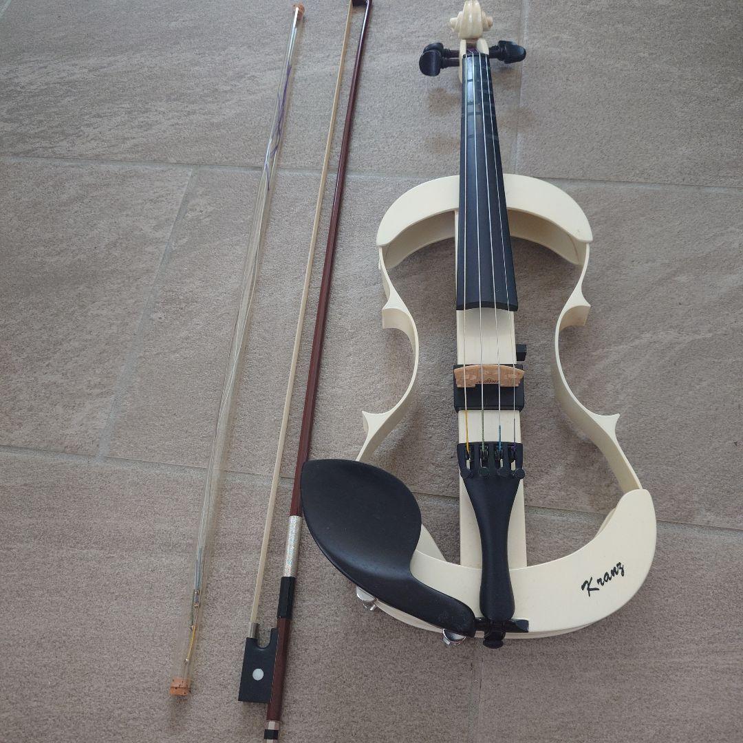 Kranz エレクトリックバイオリン 交換用弦、KUNバイオリン用肩当て付き