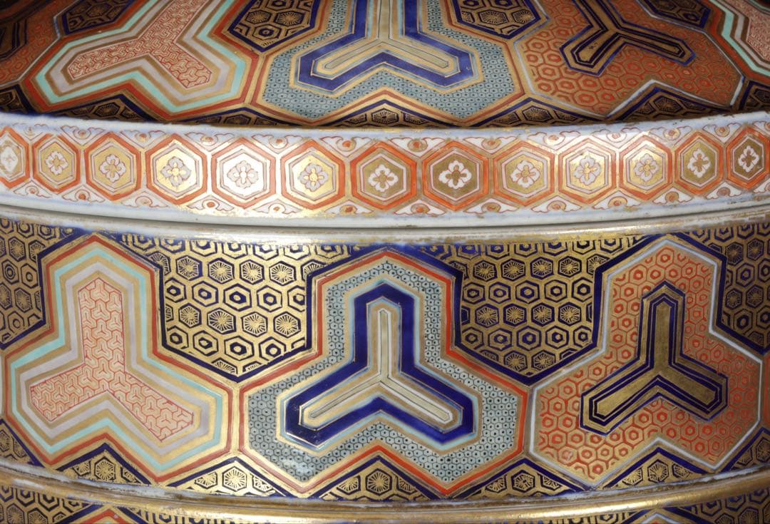 【希少古伊万里】金襴手龍文様三段重 重箱 豪華絢爛色絵金彩細工 古美術 骨董品