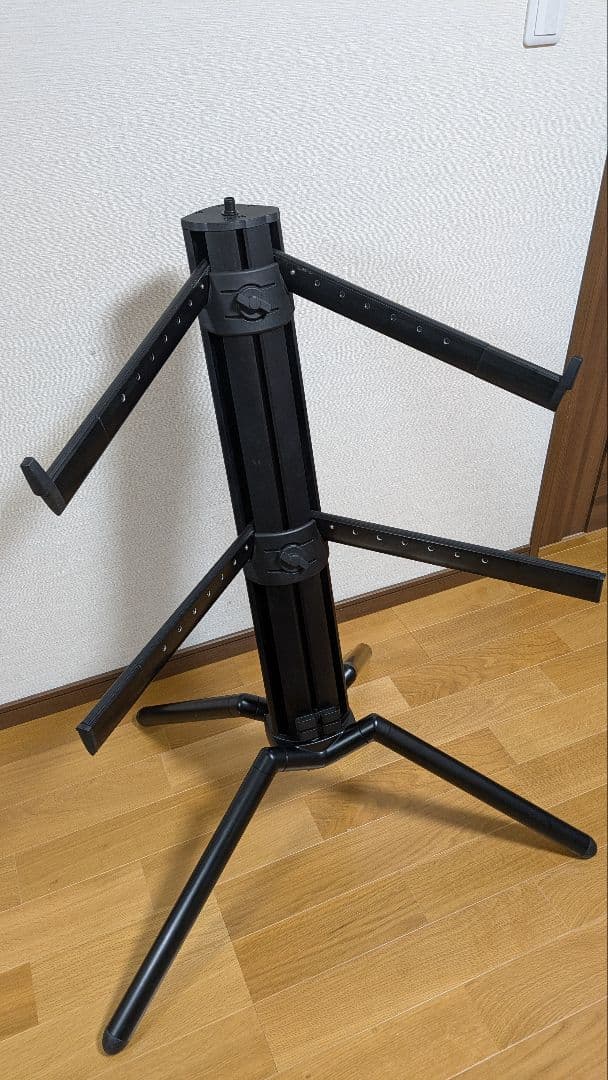 K&M BABY SPIDER PRO +傾斜アーム付 2段キーボードスタンド