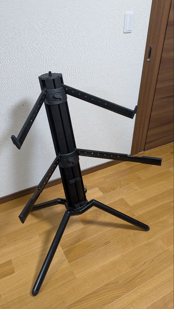 K&M BABY SPIDER PRO +傾斜アーム付 2段キーボードスタンド