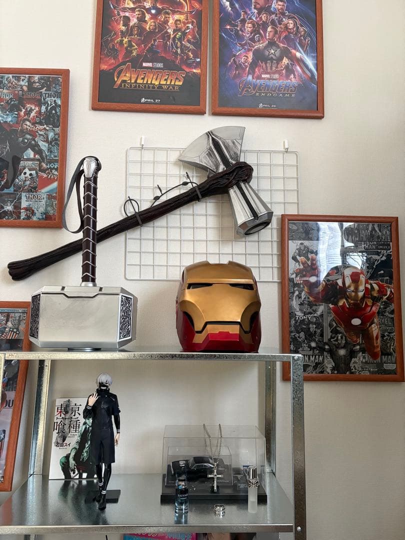 キャプテンアメリカ盾、ソームジョルニア、ストームブレイカー、アイアンマンマスク