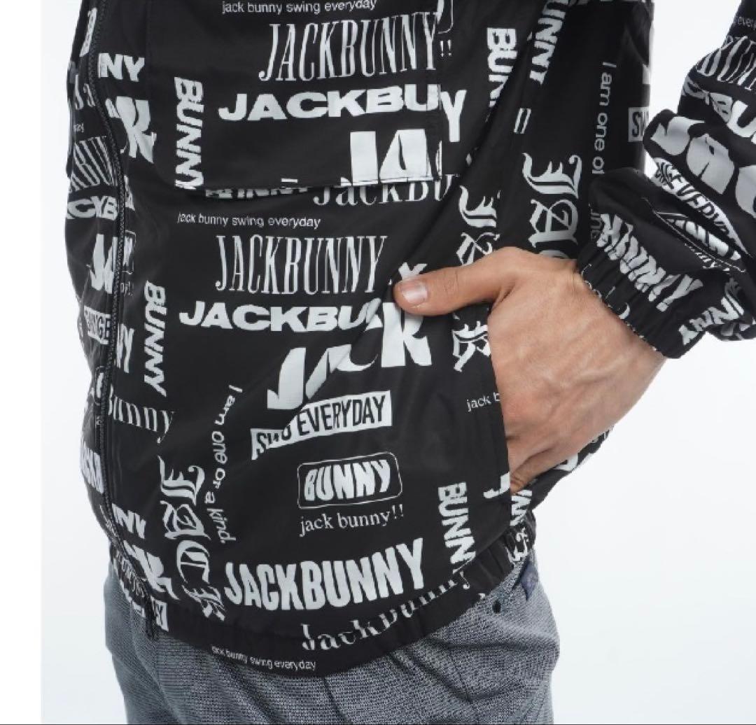 新品 パーリーゲイツ ジャックバニー ストレッチマルチロゴブルゾン(6)LL/黒