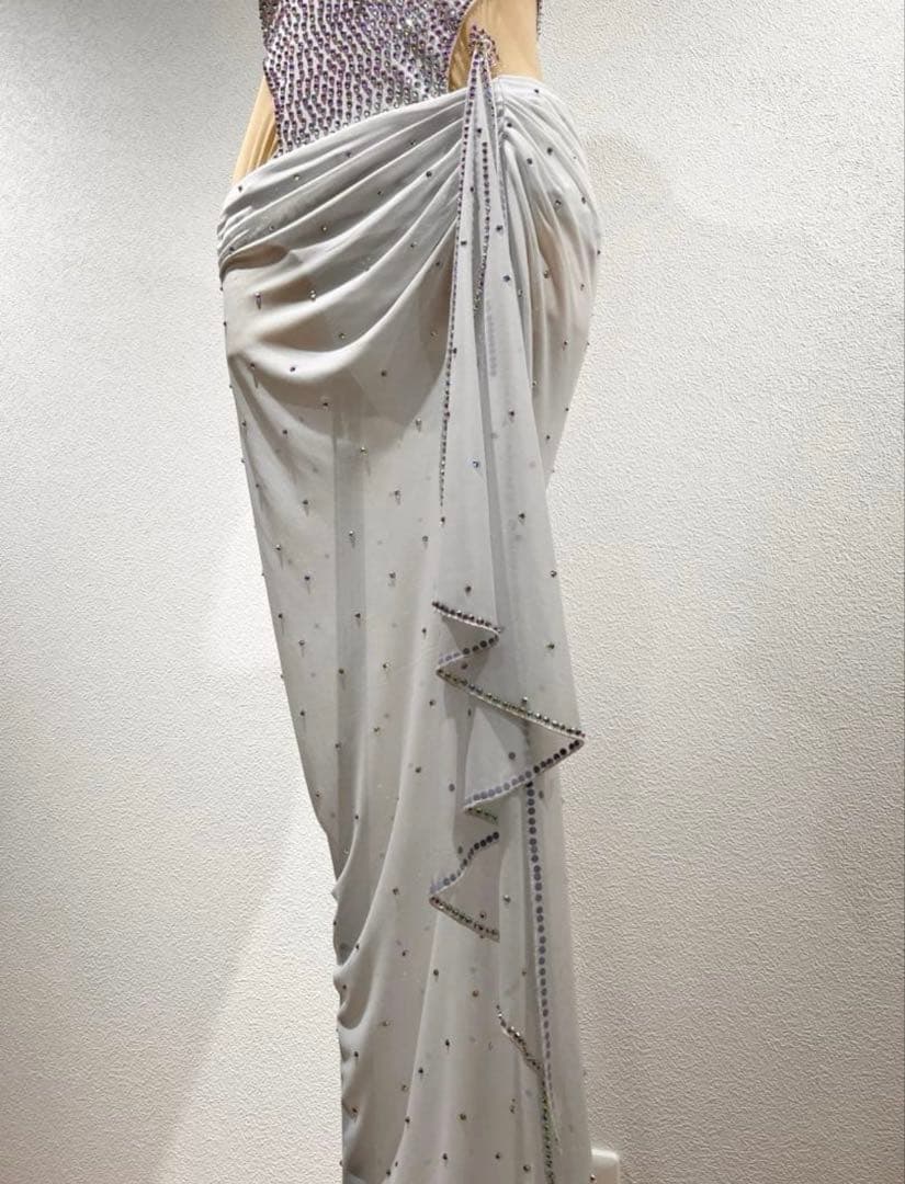 K*u様 ラテンドレス ホワイト MからL