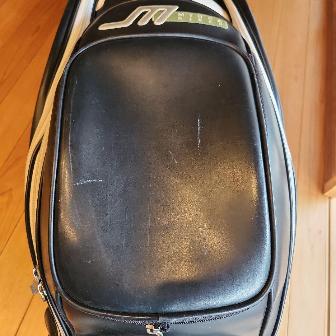 三浦技研　キャディバッグ ブラック/ホワイト