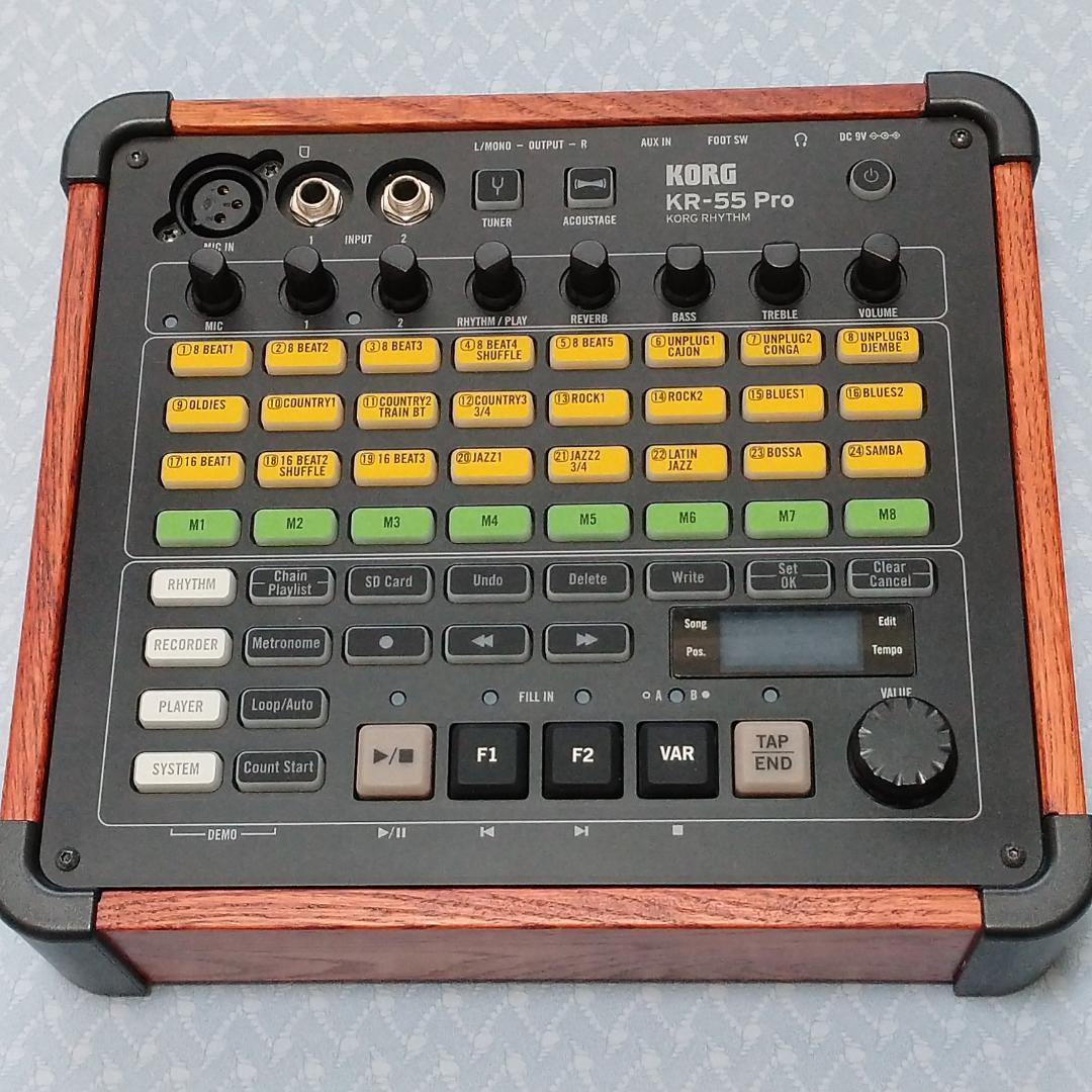 【美品】コルグ KR-55 PRO リズム・マシン ＆ 専用フットスイッチ付き