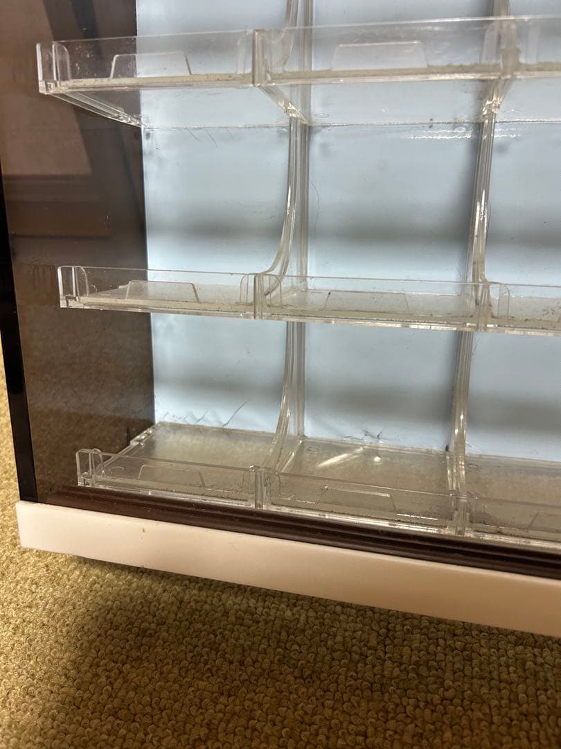 NAGAOKA レコード針　店舗ディスプレイケース　ミニカーやチョロQ収納にも。