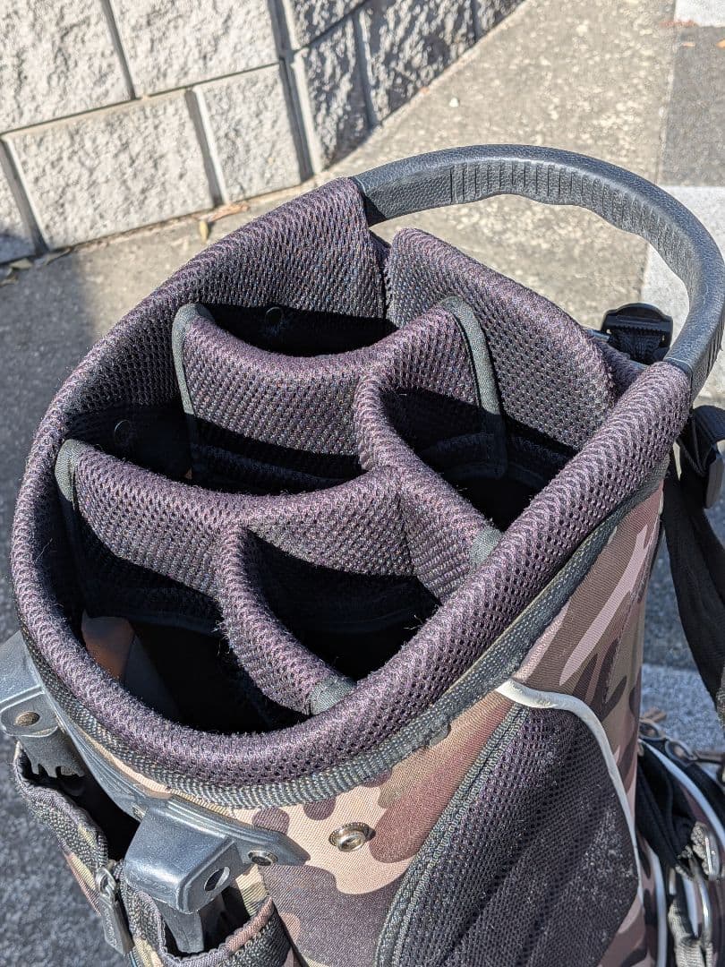 レア パーリーゲイツ 限定版 カモフラ 迷彩 キャディバッグ スタンド内蔵