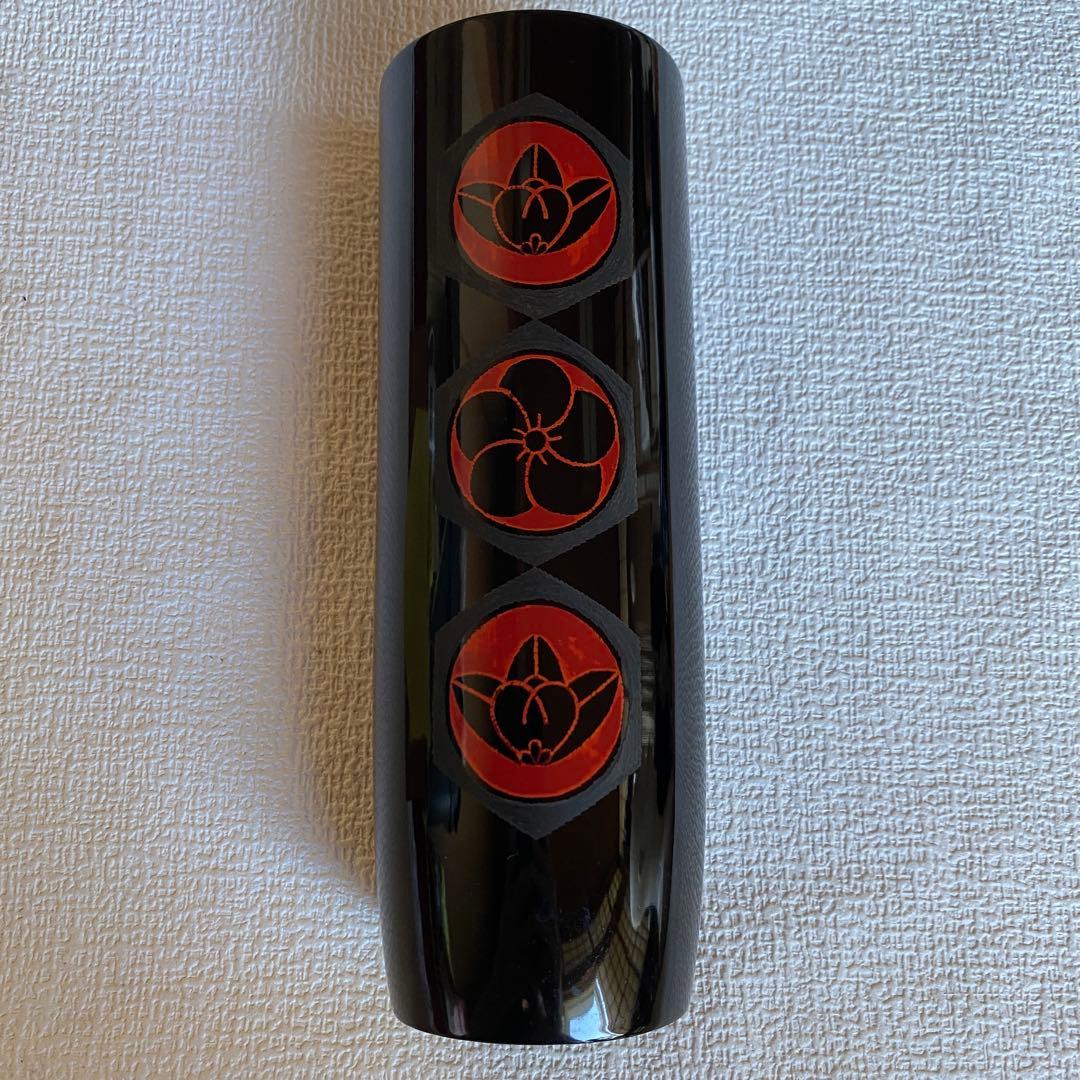 希少✨日展作家 乃生須将己作 花生　花器　花瓶　木製漆器　伝統工芸　漆芸　蒟醤塗