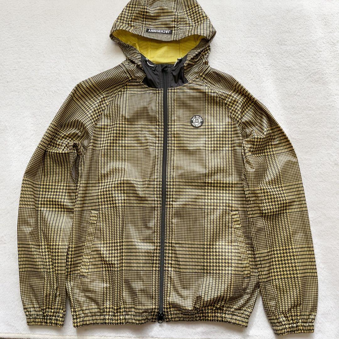 極美品　ジャックバニー　千鳥　グレンチェック　パーカー　ジャケット L　撥水