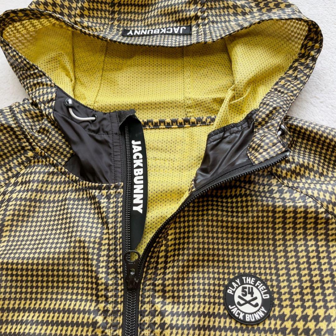 極美品　ジャックバニー　千鳥　グレンチェック　パーカー　ジャケット L　撥水