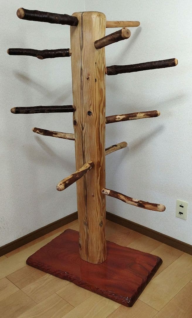 【大型鳥用】どっしり♬螺旋状オウムスタンド