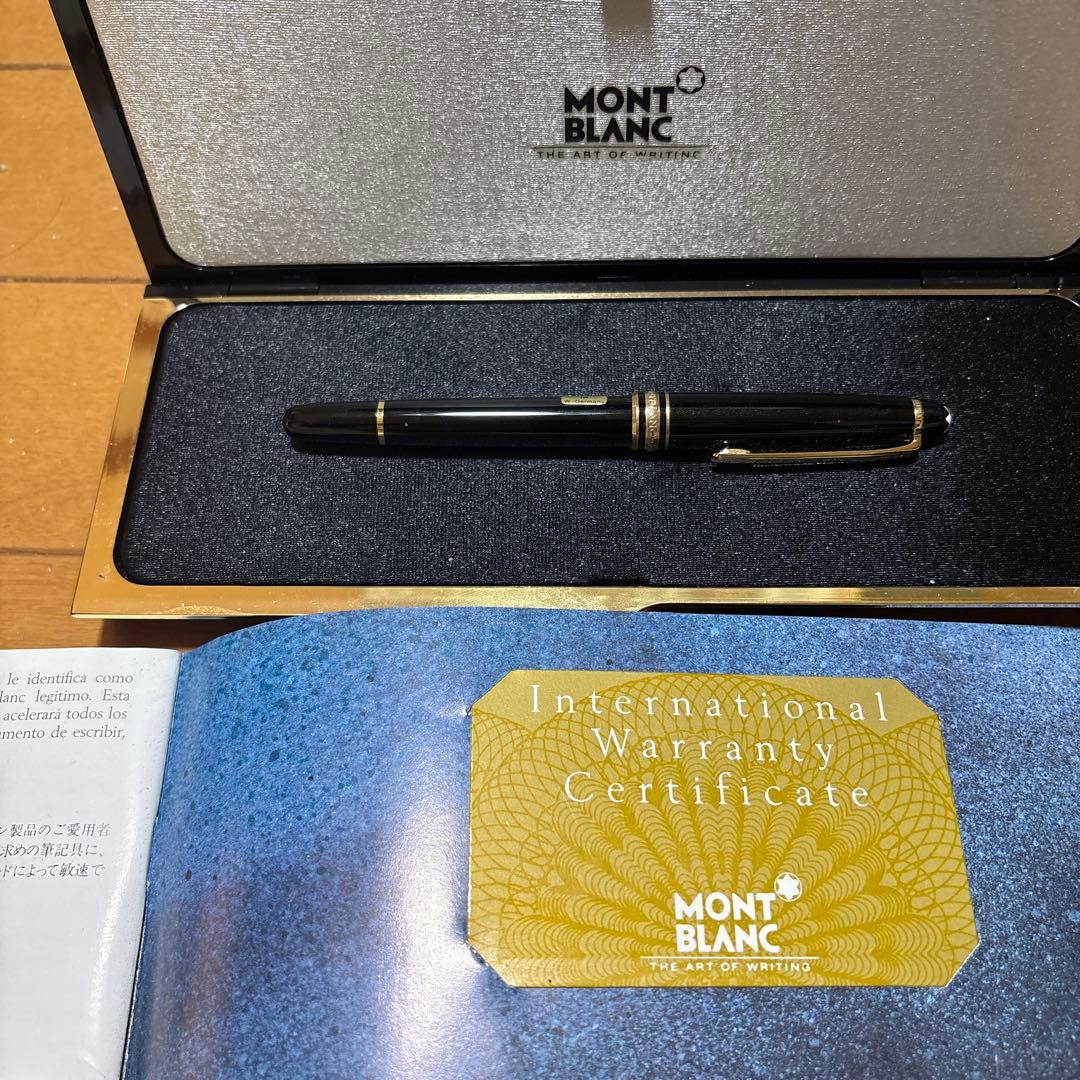 MONT BLANC 万年筆 黒 ゴールド装飾　144 90s