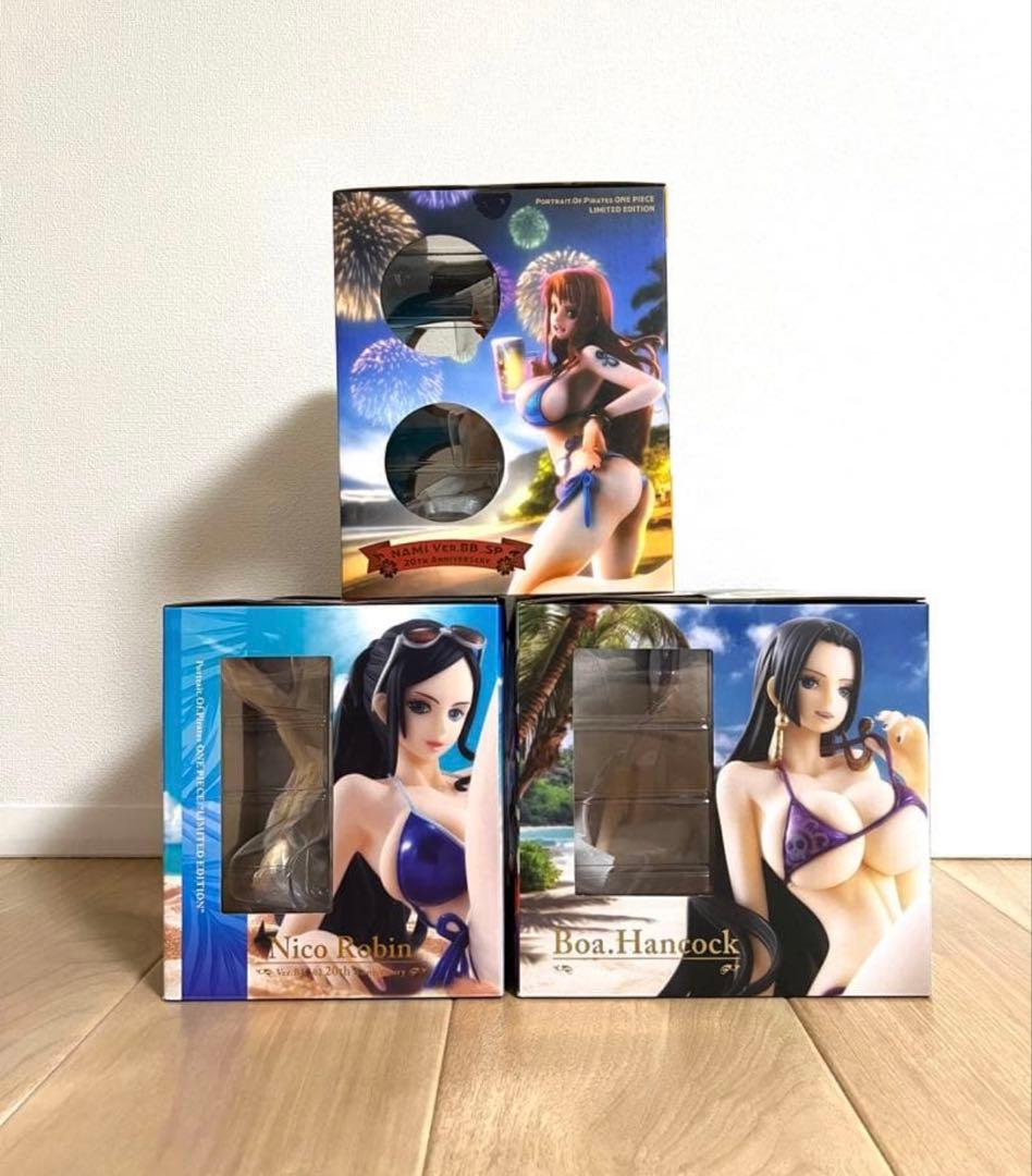 P.O.Pワンピース Ver.BB 20th ナミ ロビン ハンコック