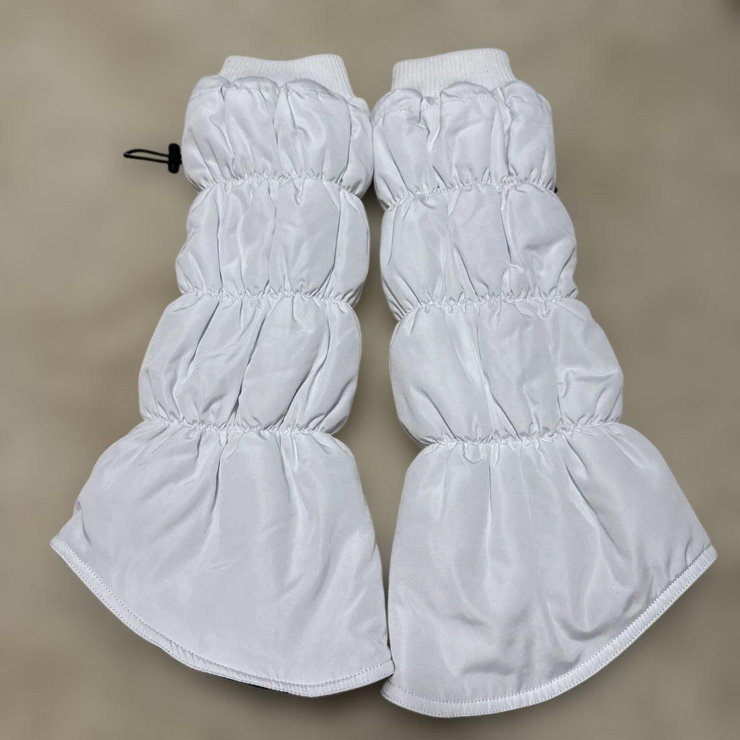 新品　and per se レッグウォーマー　白