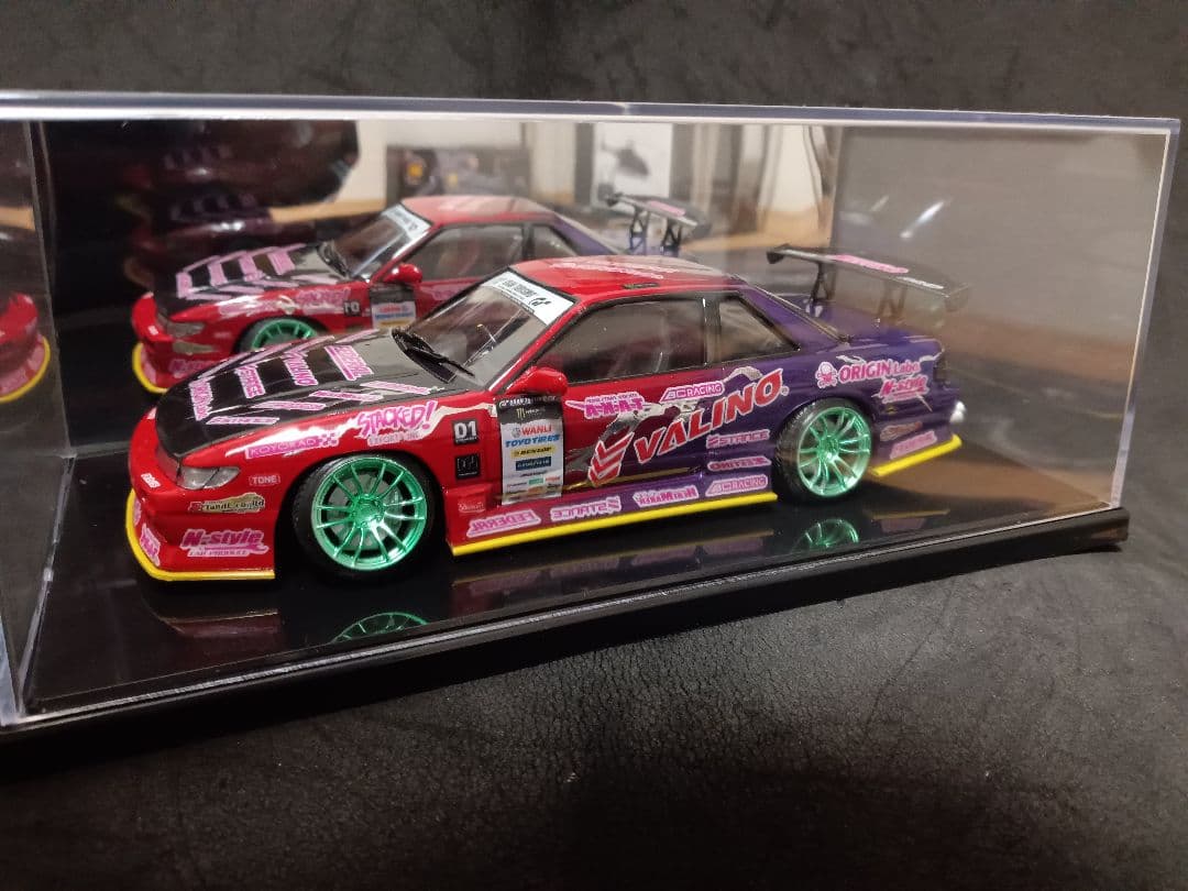 1/24 ニッサン S13 シルビア ドリフト プラモデル 完成品 ケース付