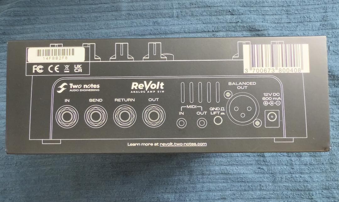 Two Notes ReVolt Guitar アナログアンプシミュレーター