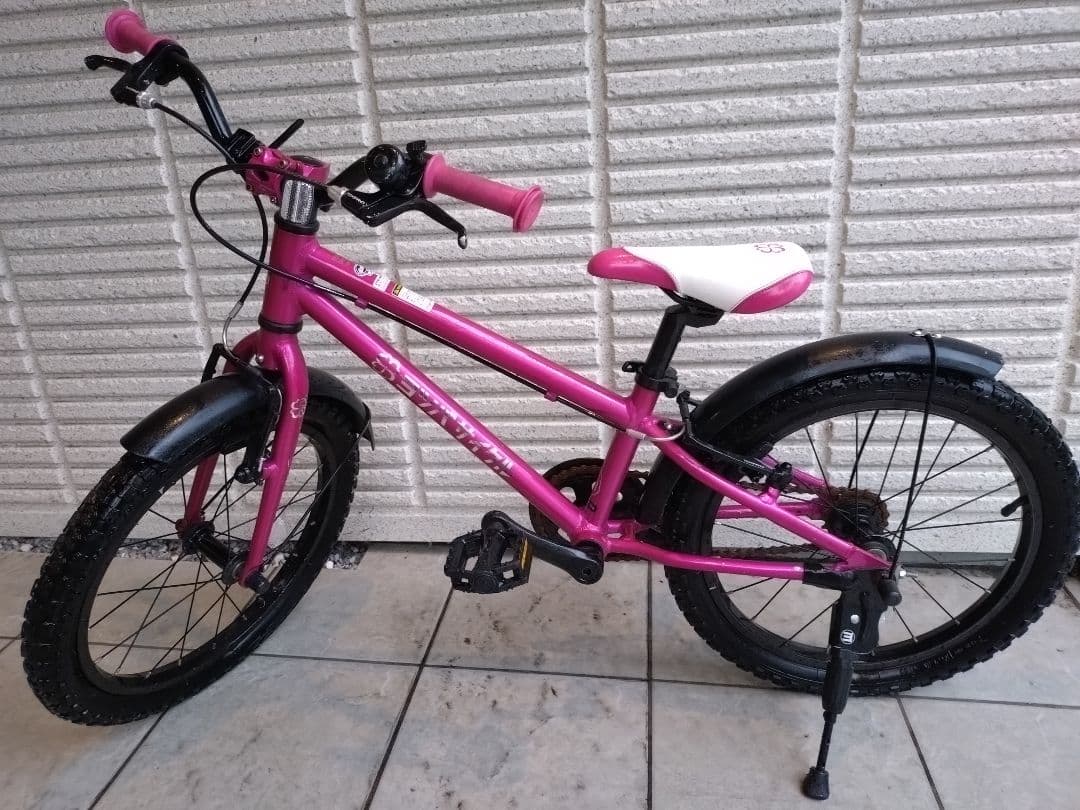ヨシバサイクル 子供用自転車 18インチ ピンク