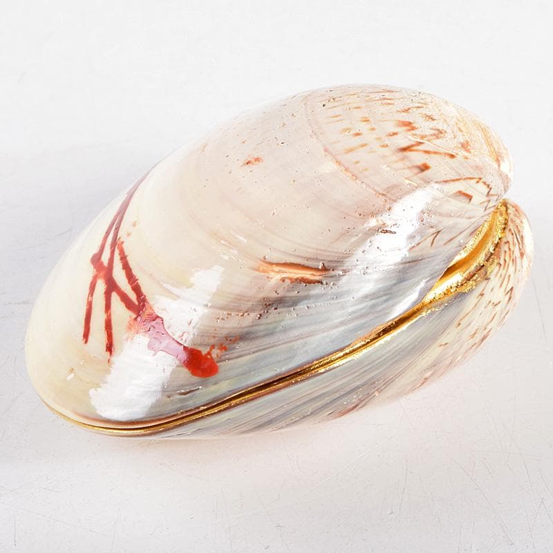 茶道具　宗廣工房　道場宗廣作　蛤香合　堀内宗完(兼中斎)極め箱　M　R9307