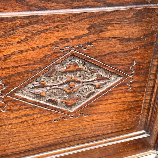 イギリスアンティーク　ミラーバックサイドボード　キャビネット　リビングボード