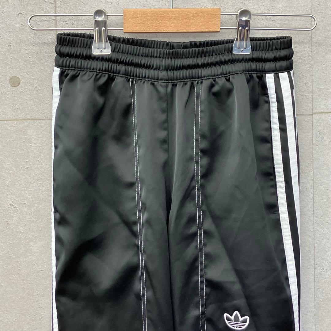 adidas アディダス ジャージ トラックパンツ ステッチ レディース S 黒