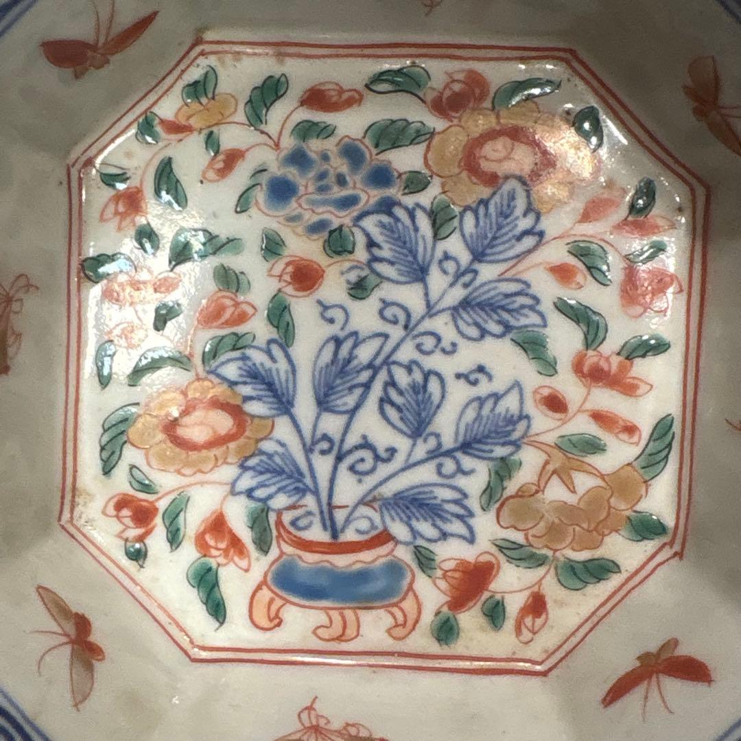 江戸時代□古伊万里　三つ重ね　どんぶり 正月