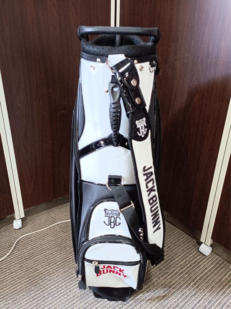 [F1879] JACK BUNNY キャディバッグ※欠損部分あり