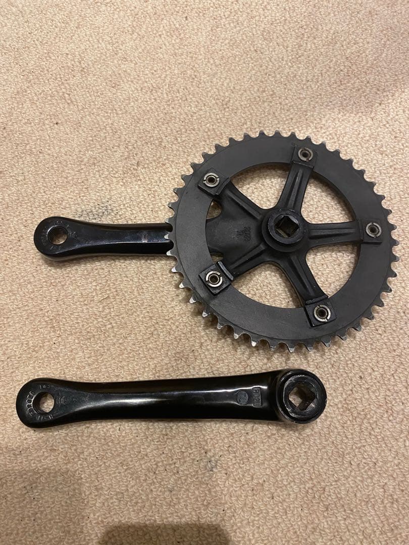 【165mm】スギノメッセンジャー ピスト 競輪 シングルスピード ブルーラグ