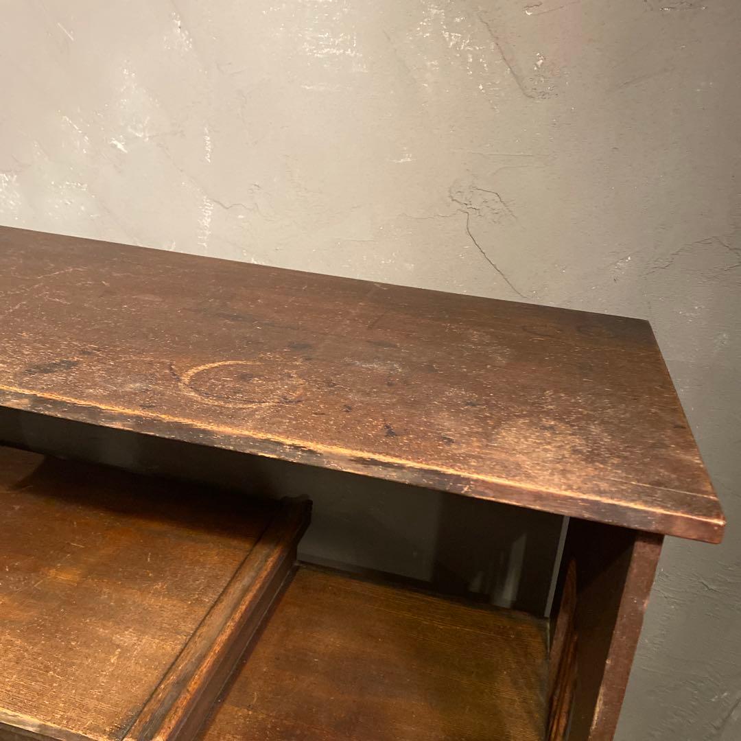 大正 昭和初期 時代物 飾り棚 茶箪笥 古家具 骨董品 古民家 インテリア