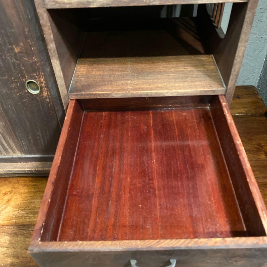 大正 昭和初期 時代物 飾り棚 茶箪笥 古家具 骨董品 古民家 インテリア