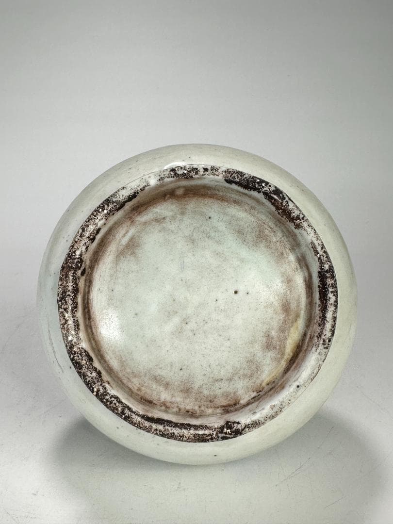 韓国美術　李朝時代　白磁　染付 青花　寿字文　花卉文　瓢箪瓶　花瓶 朝鮮古陶磁