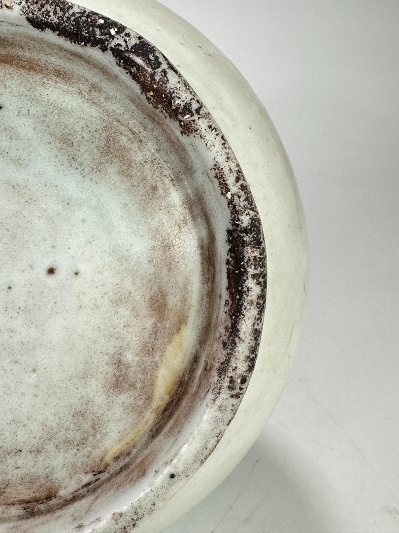 韓国美術　李朝時代　白磁　染付 青花　寿字文　花卉文　瓢箪瓶　花瓶 朝鮮古陶磁