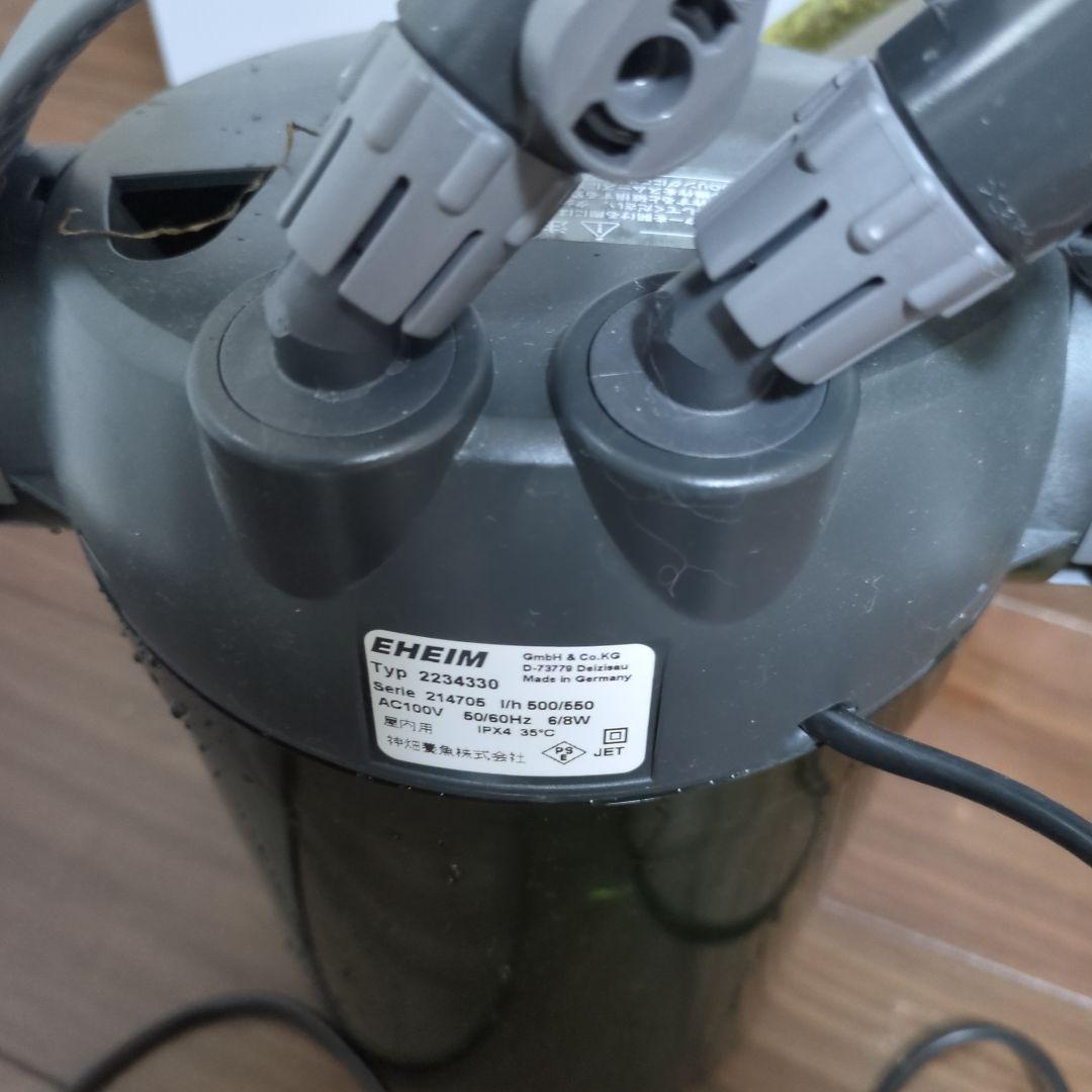 tkm　ガラス水槽とEHEIMフィルターセット　キャビネットつき