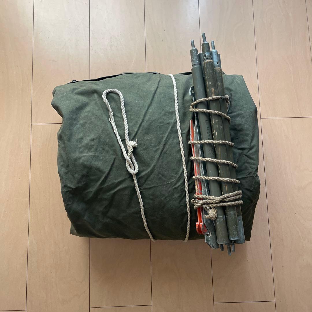 アメリカ軍　軍幕　パップテント　アウトドア　ヴィンテージ