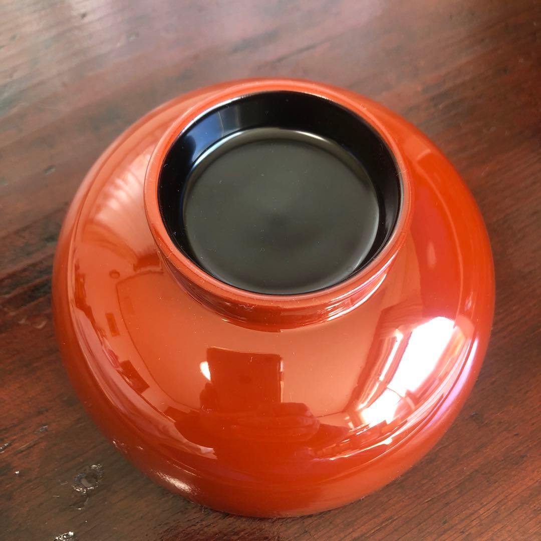 浄法寺塗　夫婦汁椀　銀杏紋　2客　うるみ工芸　天然木　専用箱　未使用品　美品