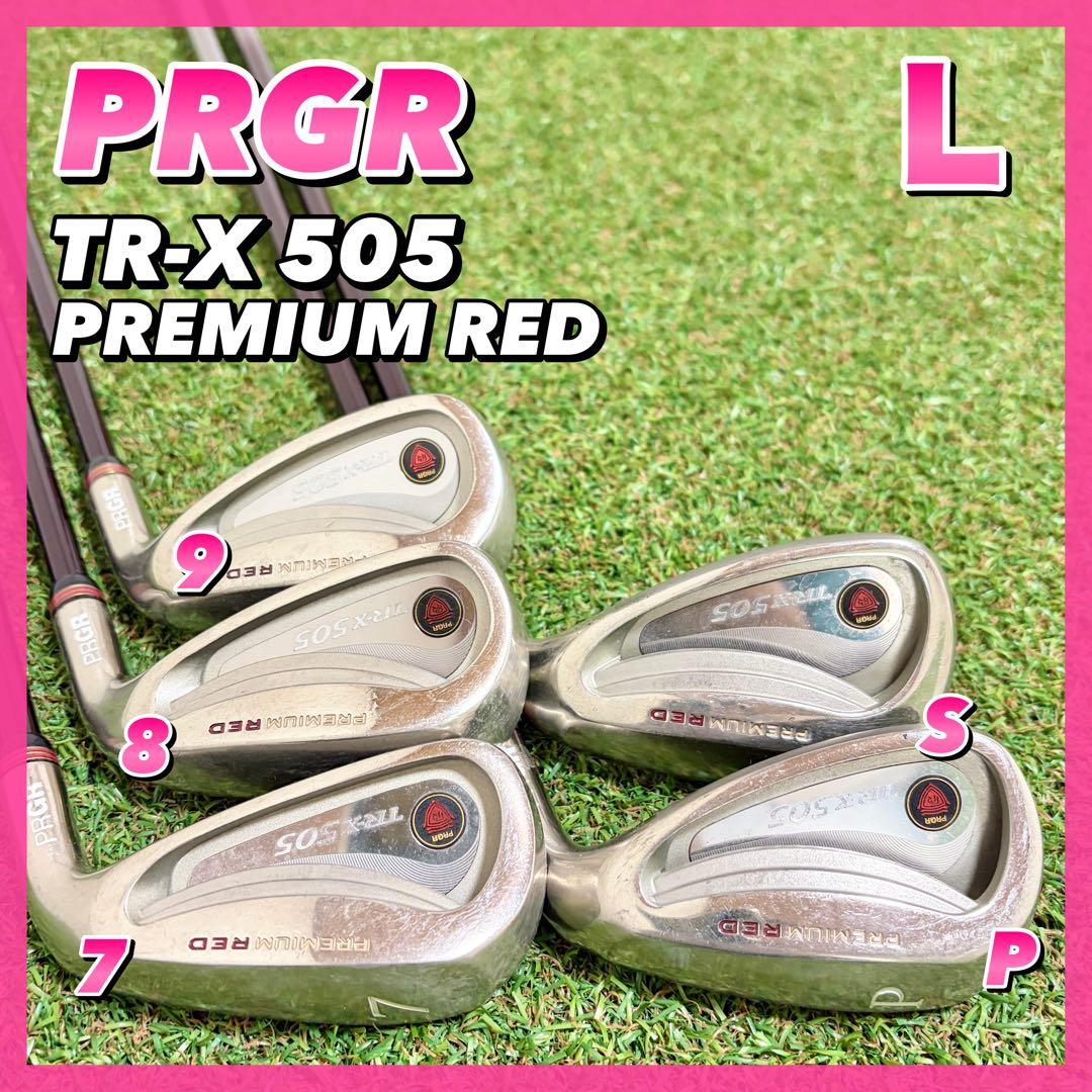 プロギア　TR-X 505 プレミアムレッド　レディース　アイアンセット　5本