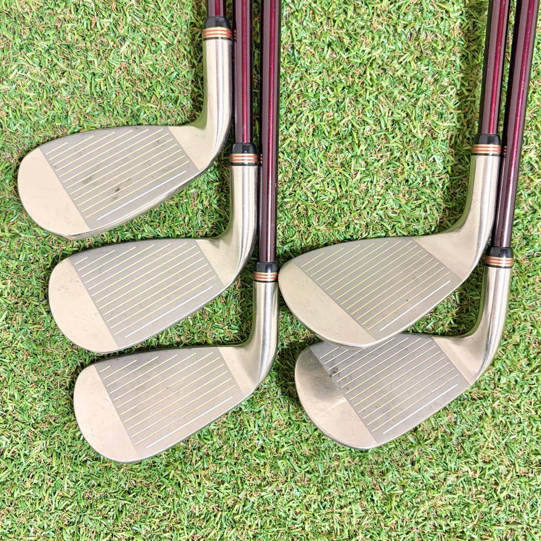 プロギア　TR-X 505 プレミアムレッド　レディース　アイアンセット　5本