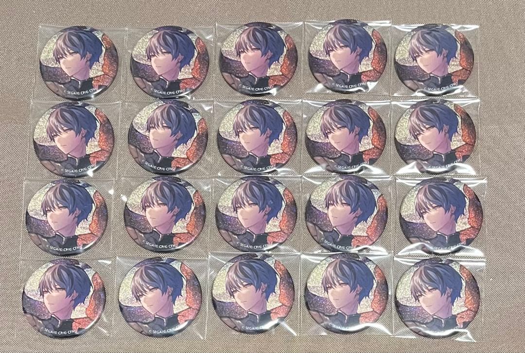 プロセカ 28C グリ缶 缶バッジ ホワイトデー 青柳 冬弥