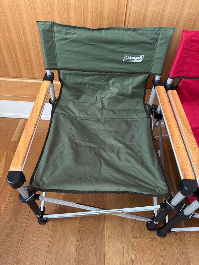 Coleman アウトドアチェア ツーウェイキャプテンチェア レッド グリーン