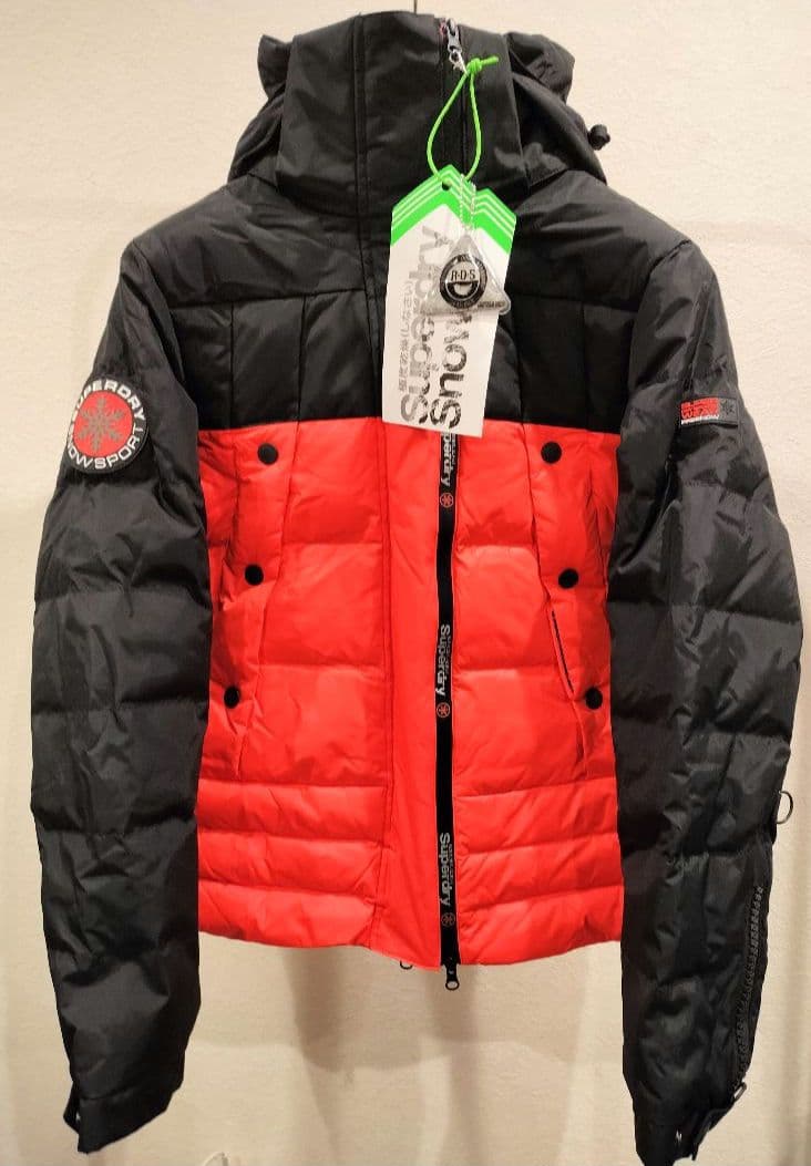 【タグ付新品】SuperdryスキーダウンパファージャケットM