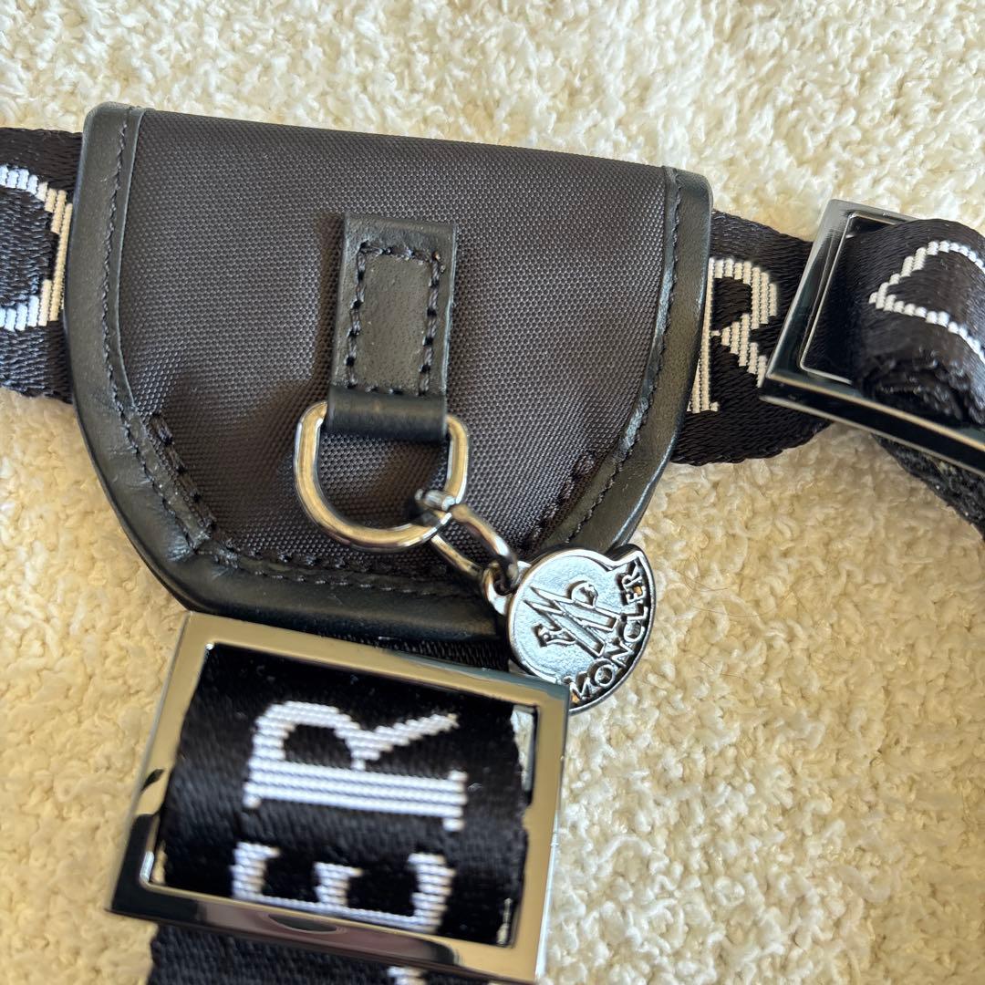 MONCLER ハーネスリードセット 黒　サイズM