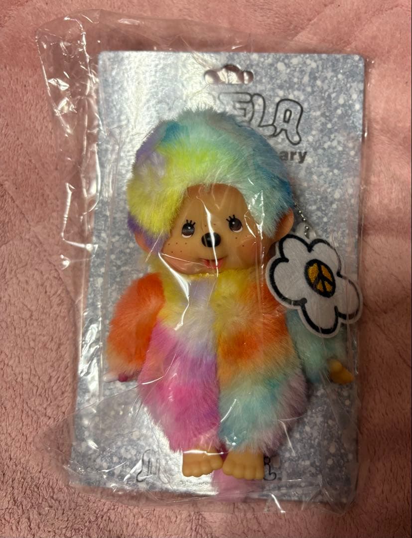 未開封　木村カエラ×モンチッチ　カエチッチ　パステルレインボー　キーチェーン