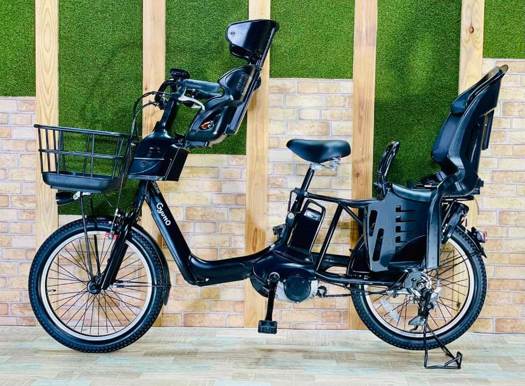 ブラック系 最高峰 王様 ギュットアニーズ子供乗せ電動アシスト H2839