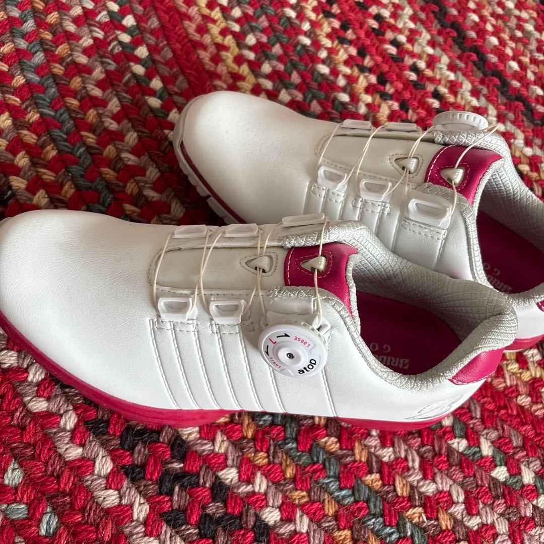 ブリヂストン ゴルフシューズ 女性用 ホワイト/ピンク 24㎝